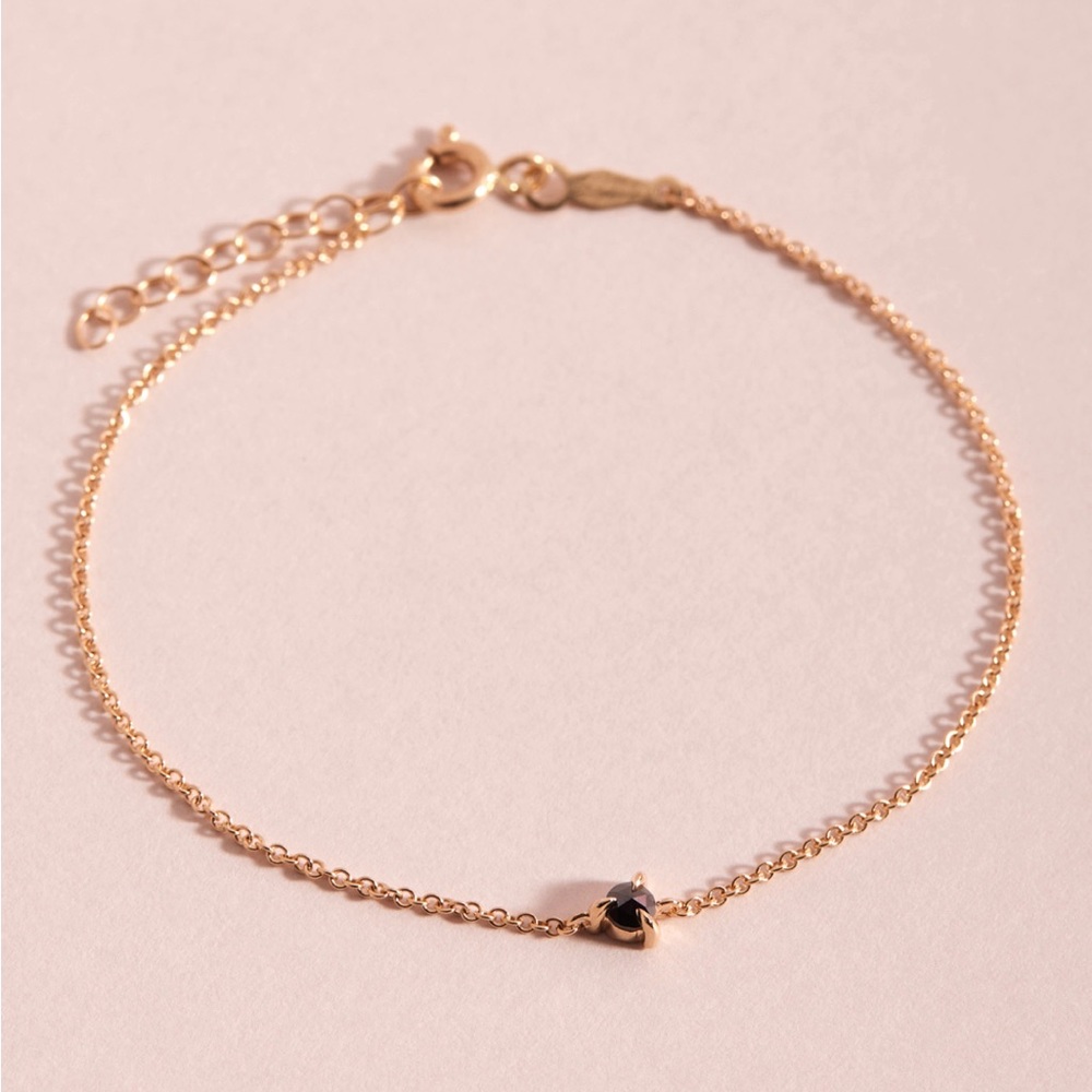 6-7” 14k Catbird Black Diamond Fizz Bracelet, Sparkler